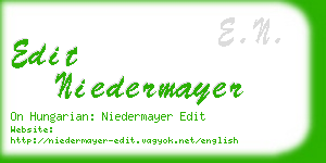 edit niedermayer business card